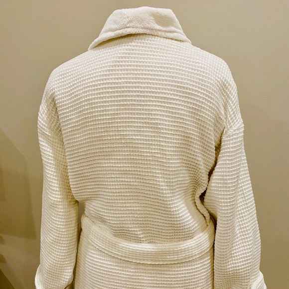 Pottery Barn Lined Waffle Weave Resort Robe L & XL - Picture 3 of 8